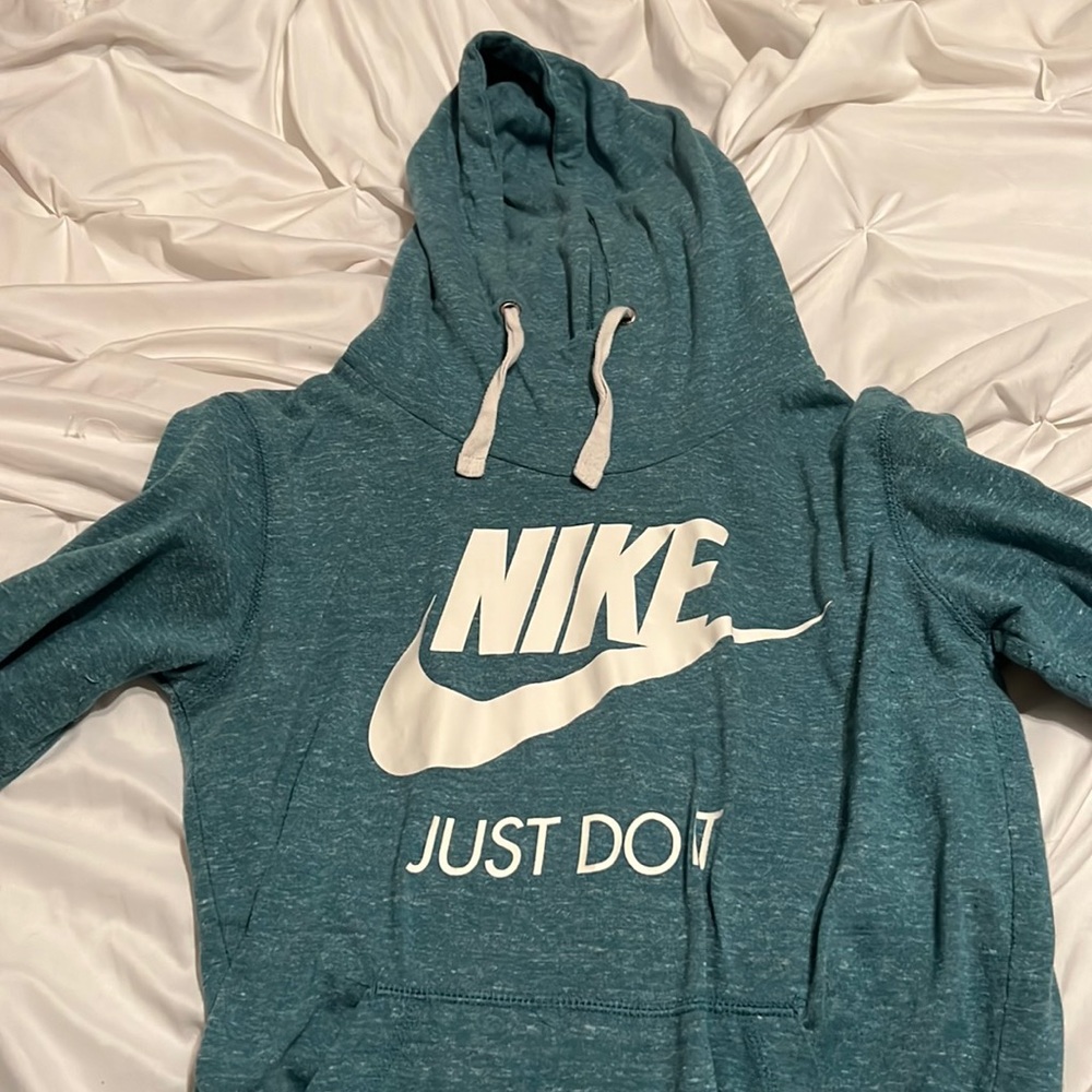 Nike women’s small funnel neck hoodie.
